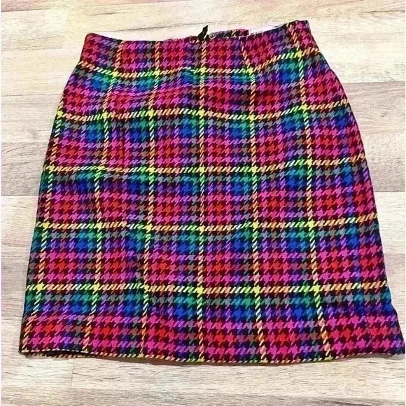 |VTG| JH COLLECTIBLES 100% Wool Rainbow Skirt - Picture 1 of 5